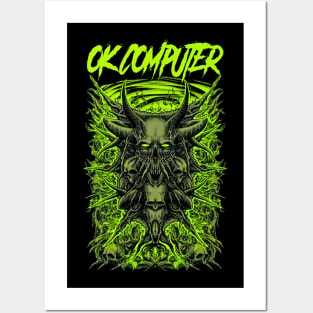 OK COMPUTER BAND Posters and Art